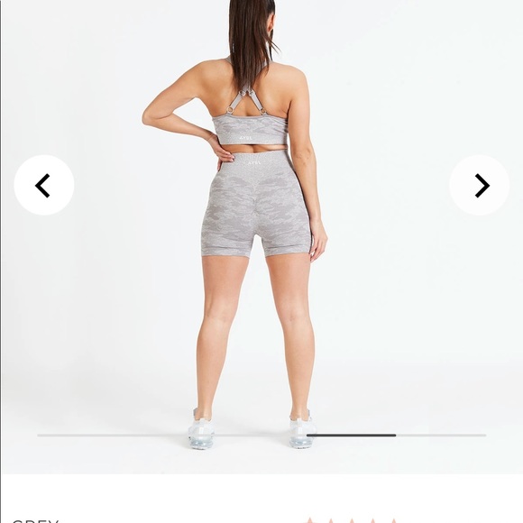 AYBL camo seamless shorts- grey - Picture 5 of 5